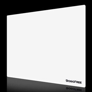 New GOGOFREE XL Glass Gaming Mousepad - White‎ (15.7''×19.6'')